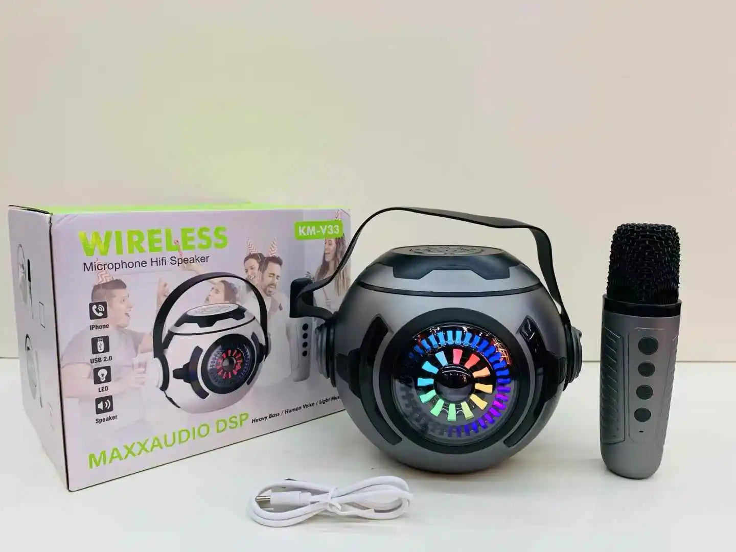 Mini Parlante Con Karaoke Kmv33